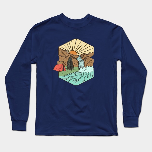 I love camping and hiking Long Sleeve T-Shirt by Spatium Natura